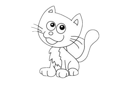 一组关于猫咪的简笔画大全