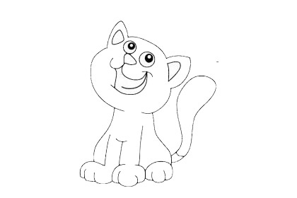 一组关于猫咪的简笔画大全