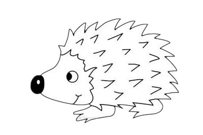 刺猬儿童简笔画(刺猬儿童简笔画图片大全)