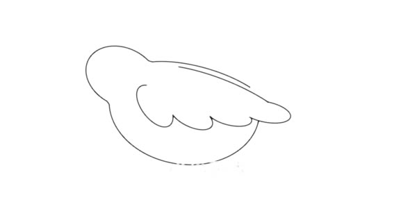 漂亮的夜莺简笔画步骤