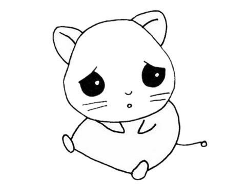 萌萌哒仓鼠简笔画(仓鼠简笔画大全可爱)