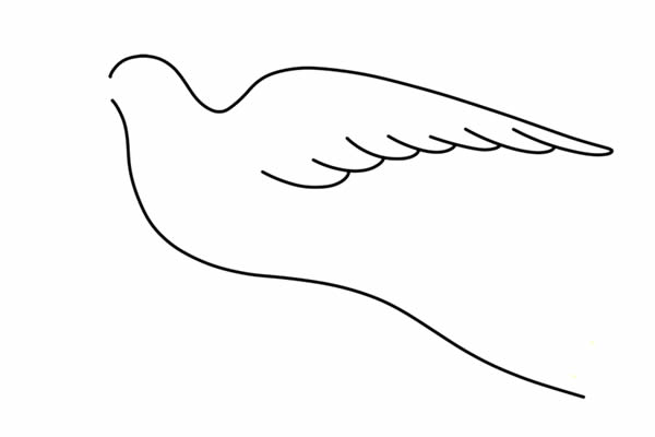 漂亮的小燕子简笔画步骤(漂亮的小燕子简笔画彩色)