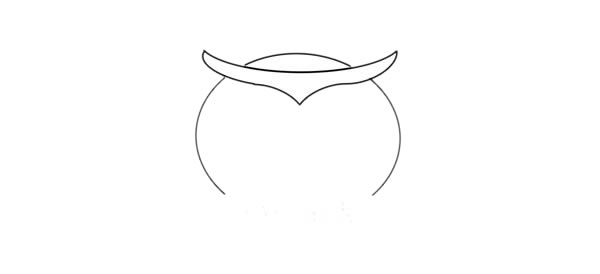 可爱的猫头鹰简笔步骤(最简单的猫头鹰简笔)