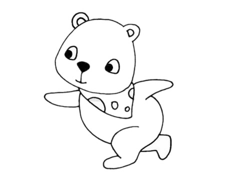 卡通的小北极熊简笔画(小北极熊图片大全卡通)