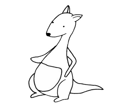 关于袋鼠的简笔画(关于袋鼠的简笔画怎么画)