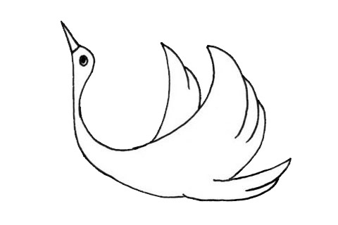 超简单大雁儿童画(儿童简笔绘画大雁)