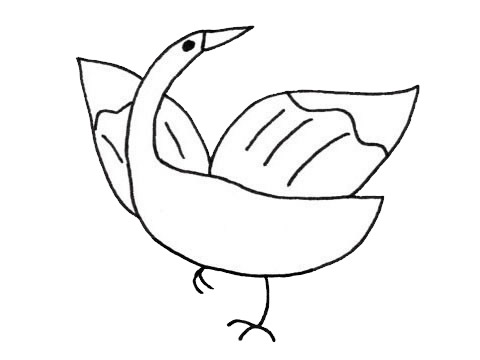 大雁怎么画比较简单(大雁怎么画简单一些)