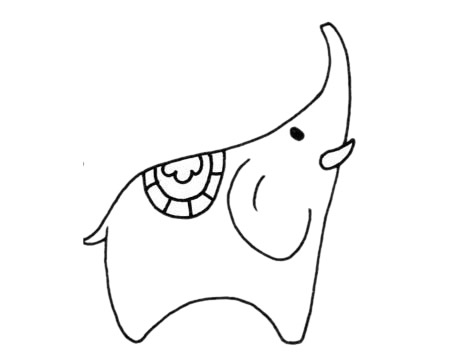 超简单的大象简笔画(超简单的大象简笔画图片)