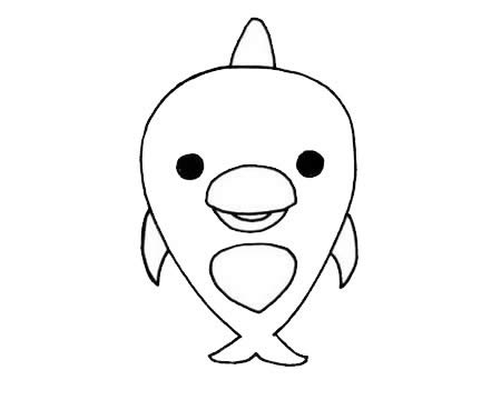 卡通小海豚简笔画(小海豚 卡通)