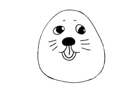 海豹简笔画画法