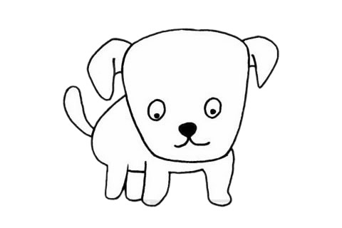 简单的小狗怎么画(简单的小狗怎么画又可爱又漂亮)