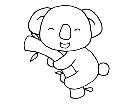 可爱的小考拉简笔画(考拉 简笔)