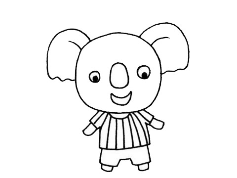 关于考拉的卡通简笔画