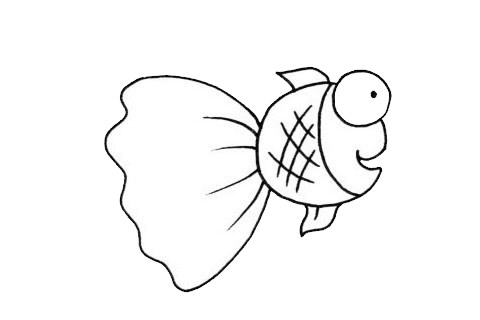 超简单金鱼卡通简笔画(金鱼 卡通图)