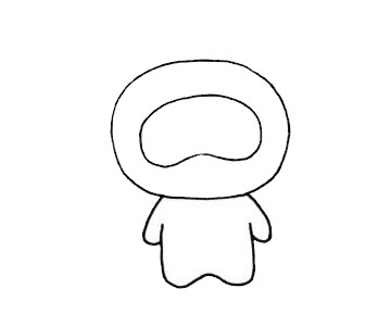 浣熊简笔画的画法步骤