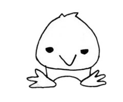 超简单的卡通老鹰简笔画步骤