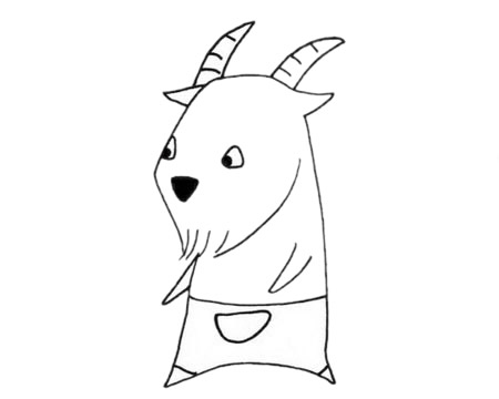 卡通的羚羊简笔画(卡通羚羊简笔画彩色)