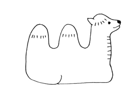几笔就会的骆驼简笔画(骆驼一笔画)