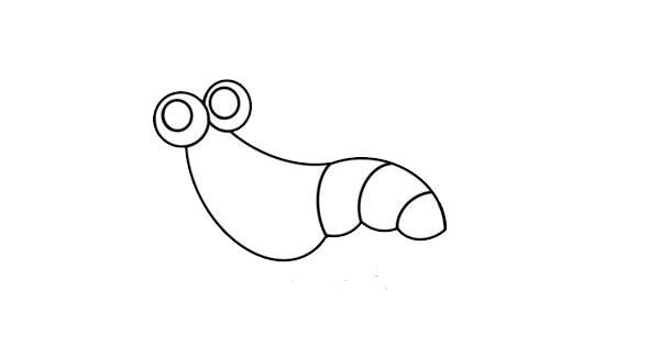 可爱的大虾彩色简笔画