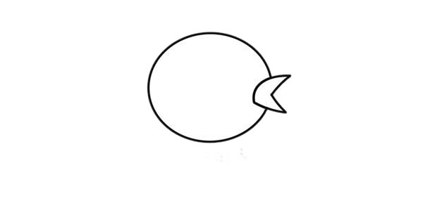 超萌小鸟简笔画步骤