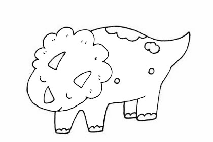 一组关于恐龙的简笔画大全