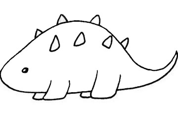 一组关于恐龙的简笔画大全