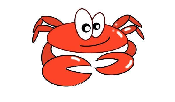 关于螃蟹的卡通简笔画