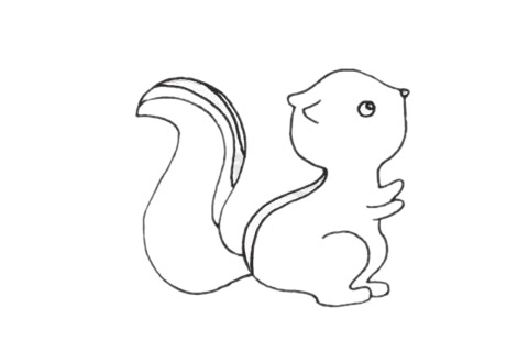 小松鼠的简单画法(小松鼠的画法简笔画)
