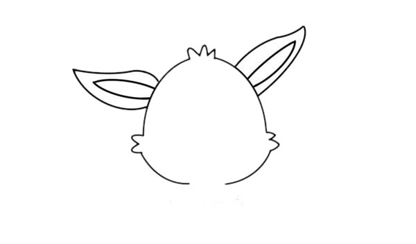 大眼睛可爱的小兔子简笔画