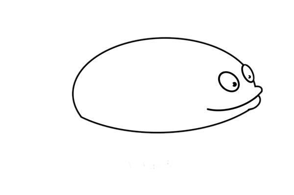 关于小丑鱼的简笔画步骤