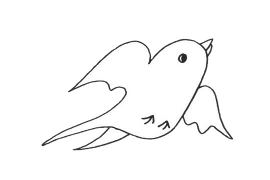 小燕子的简单画法(小燕子的简单画法图片)