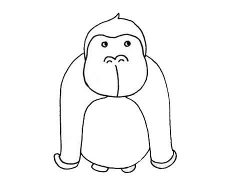一组关于大猩猩的简笔画大全(一组关于大猩猩的电影)