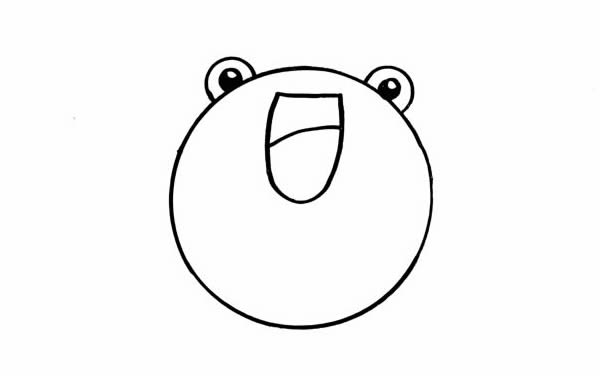 可爱青蛙简笔画步骤