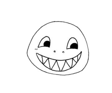 卡通的鲨鱼简笔画步骤