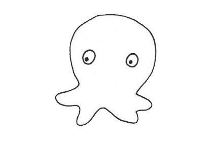 简单易学的章鱼简笔画