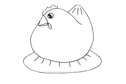 关于母鸡的简笔画