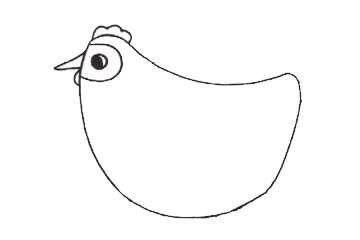 下蛋的母鸡简笔画 下蛋的母鸡简笔画