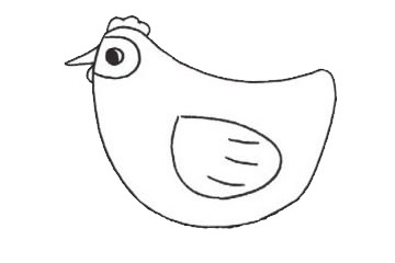 下蛋的母鸡简笔画 下蛋的母鸡简笔画