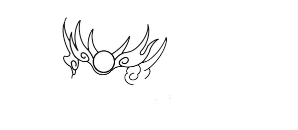 卡通年兽简笔画步骤