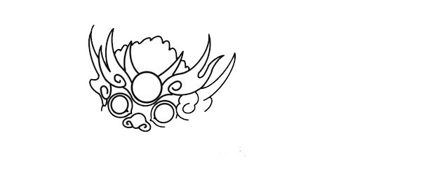 卡通年兽简笔画步骤