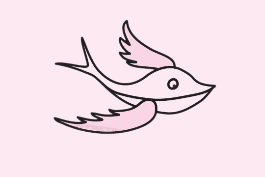 一组关于燕子的简笔画大全