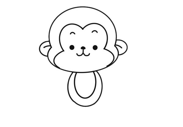 吃香蕉的猴子简笔画教程