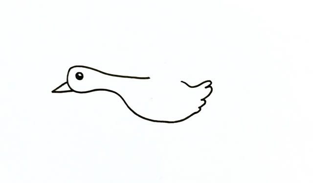 漂亮的大雁简笔画教程