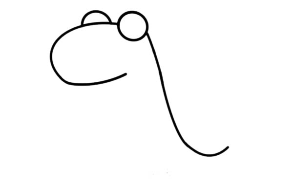 可爱的小恐龙简笔画教程