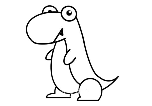 可爱的小恐龙简笔画教程