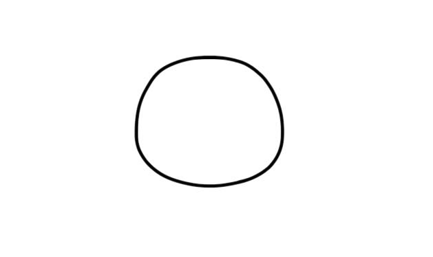 拿着胡萝卜的可爱兔子简笔画