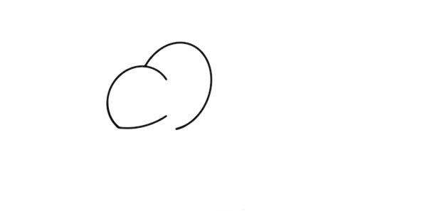 草地上的犀牛简笔画步骤