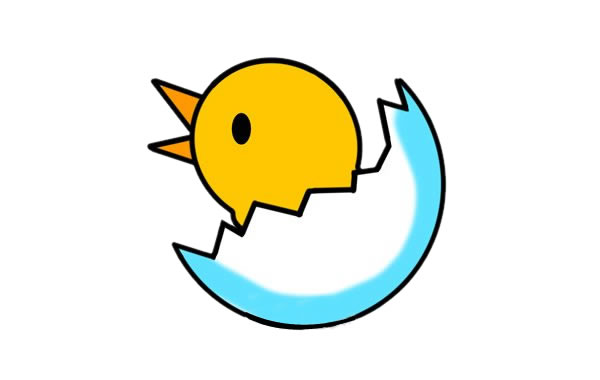 刚破壳的小鸡怎么画