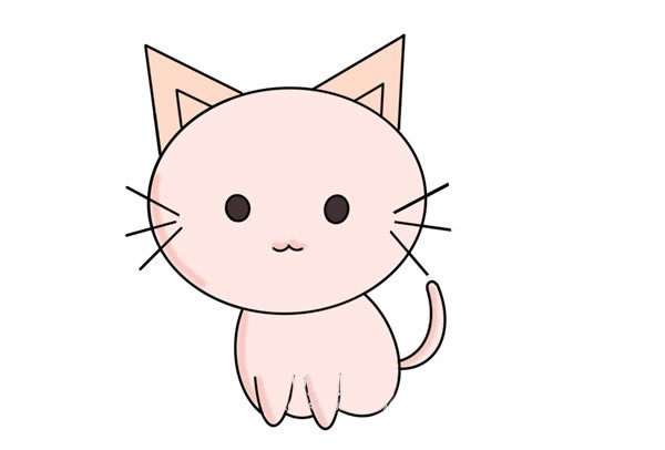 可爱呆萌小猫简笔画画法步骤 可爱呆萌小猫简笔画画法步骤