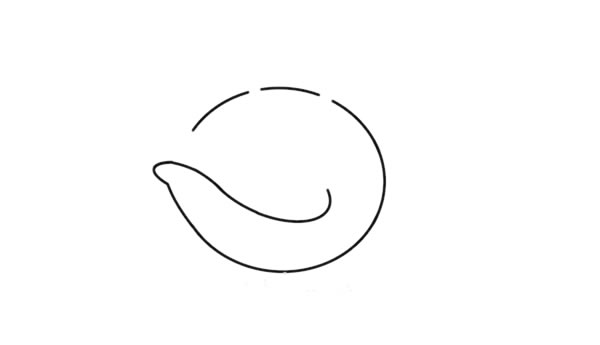 卡通螃蟹简笔画画法